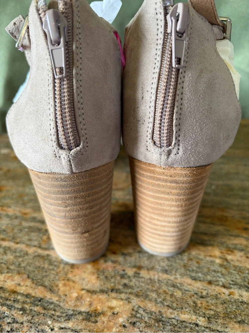 Report Strappy Block Heel Sandals - Taupe Women’s Size 9